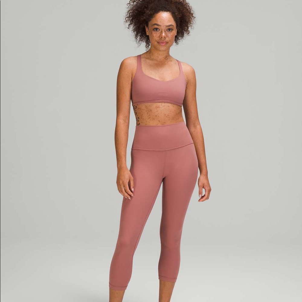 Lululemon Free to be Wild Bra SZ 14 Spiced Chai/Pink Mist